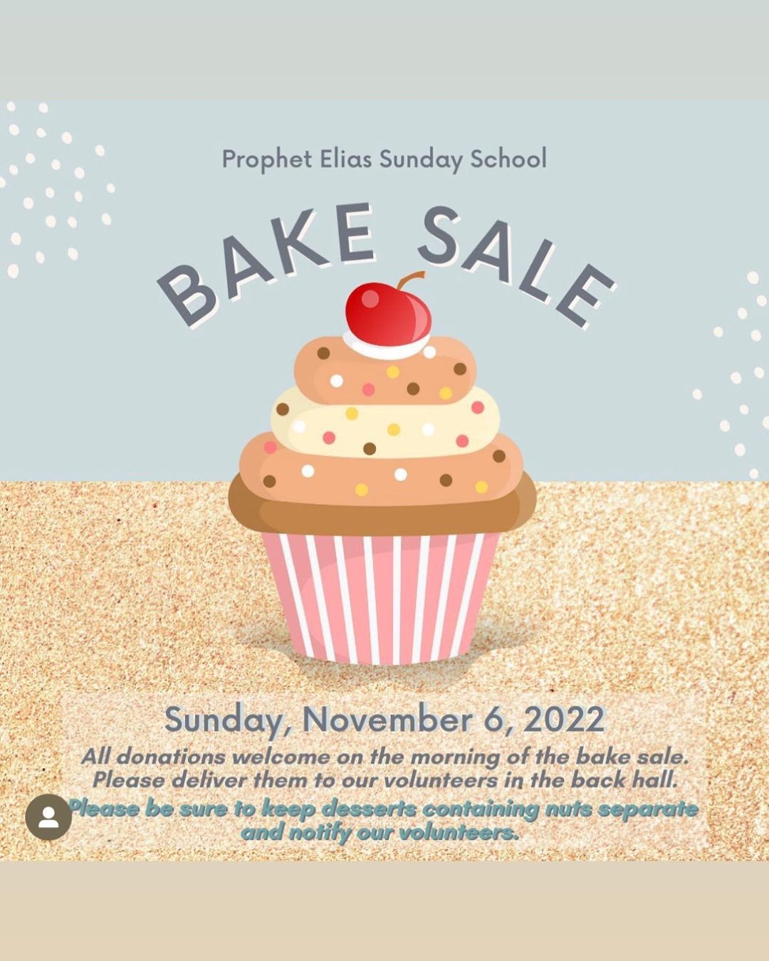 church bake sale flyer